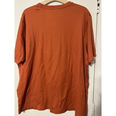 Croft & Barrow Mens XXL Burnt Orange Ribbed Short Sleeve Easy Care Tee RN73277