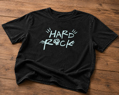 Music Rock Graphic T-Shirt Pre-Washed Black Cotton Vintage Washed Unisex Tee