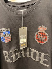 Rhude Cote D’Azur Crest Graphic Print Men’s Black Cotton T-Shirt XL