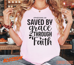 Unisex Saved By Grace Throu T-Shirt, Men T shirt,Women T shirt Gift ReligionTop