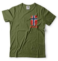 Mens Norway Pocket T-shirt Norway Patriotic Flag Shirt Norway National Shirt