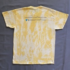 2010s Subway Artistas Frescos T Shirt Mens Large Yellow Acid Wash Promo Hispanic