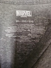 Marvel Adult New T-Shirt – Classic Distresed Red Boxed Logo Pic – 2XL