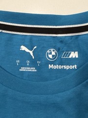 BMW M Motorsport Shirt Official Puma ESS MMS Logo Men’s Large New With Tags