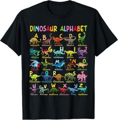 Types of Dinosaurs Alphabet ABC Dino Learning T-Shirt