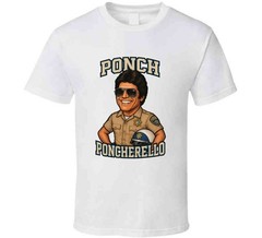 Chips Retro Police Tv Show Frank Ponch Poncherello Caricature T Shirt