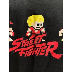 Capcom Street Fighter Mens 3XL Black T-Shirt 8-Bit Pixel Graphic Anime Ken Ryu