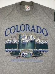 Vintage 90s Colorado Shirt Sz M Rocky Mountain National Park Graphic Tee USA