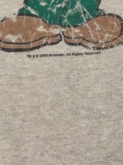 Nintendo Luigi Ringer Graphic T-Shirt Beige Green Vintage 2003 Mens Medium