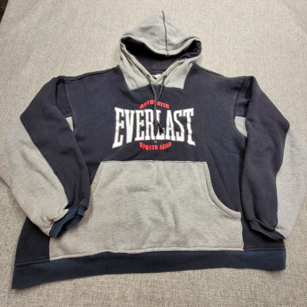 VINTAGE 90s Everlast Crop Top Long Sleeve Boxing Sweatshirt Size XL Athletics