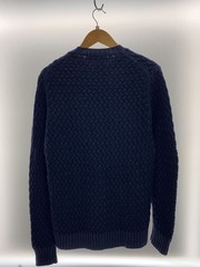 Other Brands Knit Sweater (Thick) Wool NVY Solid Color 70864 andreandreoli