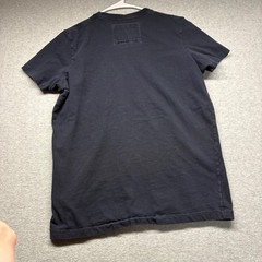 Abercrombie & Fitch Mens Muscle Fit T-Shirt Navy Blue Yellow Logo Moose Large
