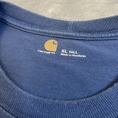 Carhartt Pocket T-Shirt Men’s XL Tall Blue Original Fit Workwear Outdoors Worker