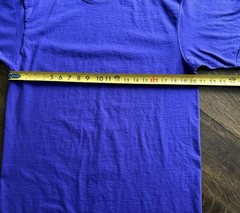 Vintage Pluma Purple T Shirt Blank Sz M 90s Y2K Short Sleeve Heavyweight Cotton