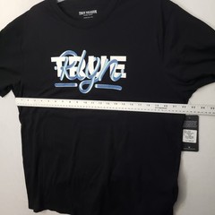 New NWT TRUE RELIGION Logo Graphic Short Sleeve Crew Neck Tee Men’s 3XL Black