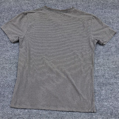 Alfani Men’s Size Medium Striped Knit Stretch T-Shirt Cotton Blend Short Sleeve