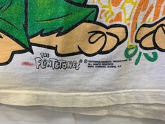Vtg 1993 The Flintstones T-Shirt Fred & Barney Hip Hop Graffiti Art Men’s XL#241