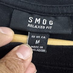 Smog Black Relaxed Fit Chest Pocket T-Shirt M 2541