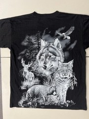 See Photos LOT of 8 Vintage Deadstock Double Sided Single Stitch L Animal Biker