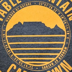 Table Mountain Capetown “Wonder of Nature” T-Shirt Charcoal Heather Gray Small