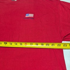 Ronald Reagan President USA Flag Red T-Shirt Men’s Size XL Presidential