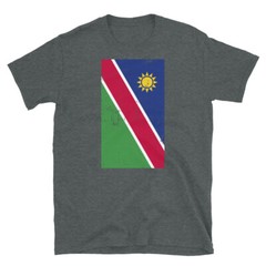 Namibia Africa Windhoek Distressed Flag Short-Sleeve Unisex T-Shirt