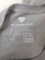 Polaris Slingshot Mens Gray / Orange Solid Graphic T-Shirt Size 2 XL