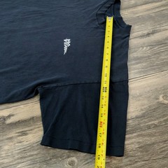 Vintage No Fear Tee Black T-Shirt 90s USA Size XL Sun Faded Distressed Grunge