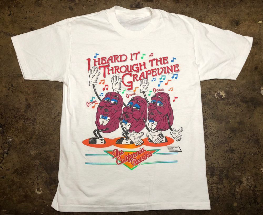 California Raisins Vintage T Shirt 2024 Short Sleeve Christmas IM0200