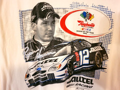 Vtg Rookie Ryan Newman T Shirt #12 Alltel 2002 Checkered Flag Sports Raybestos