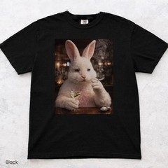 Easter Bunny Shirt Funny Bunny Martini Tee Dark Humor Easter T-Shirt S-3XL