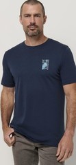 NWT Travis Mathew Tri Blend Blue Best Trip Yet Shirt Mens Medium