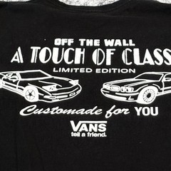 VANS Limited Edition Cars Motors Mens Size Small Classic Fit Black Shirt
