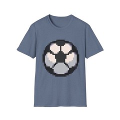 Pixel Art Soccer T-Shirt, Retro Sports Tee, Multiple Colors