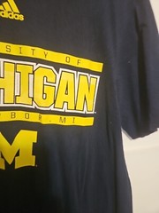 ADIDAS The Go-To Tee Mens Medium University Of Michigan