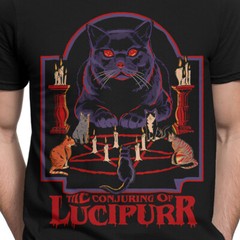 The Conjuring of Lucipurr 70s Dark Humor T Shirt for Cat Lovers #SR#T433