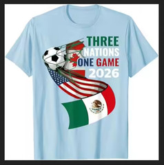 2026 USA Canada Mexico Soccer T-Shirt Y2K Graphic Football Unisex Fan Tee