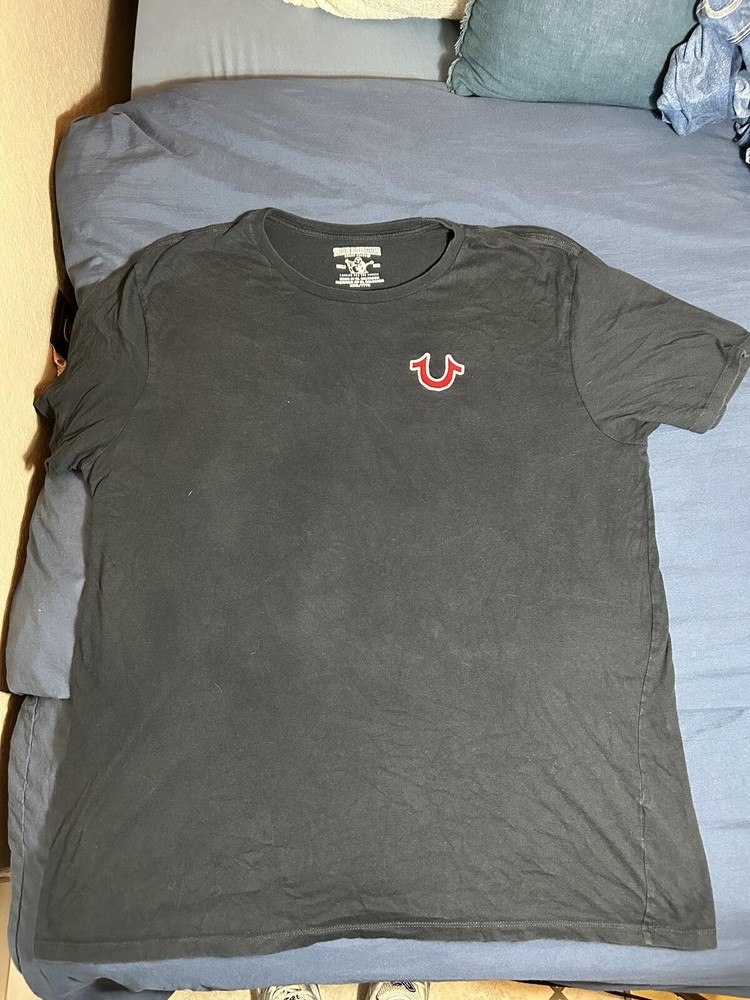 True Religion Black Graphic Logo Short Sleeve T-Shirt XXL