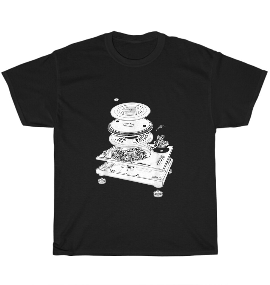 DJ Turntable Record Player Music Vinyl Record Party Disc Jockey T-Shirt Unisex