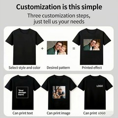 Personalized Custom T-Shirt Printing with your photo, text, logo, anything New