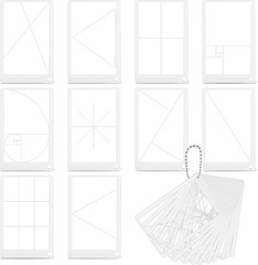 10 Pcs Golden Ratio View Finder Tools for Perfect Photography & Art Composition