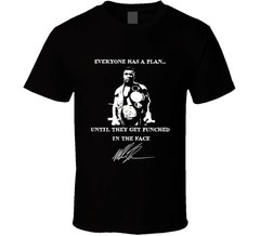 Mike Tyson Quote Everyone Has A Plan Black Unisex T-Shirt