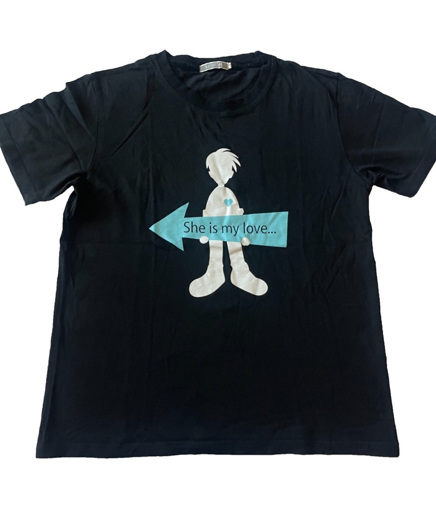 She is My Love Tee T-shirt Short Sleeve Top Pullover Apparel Valentine’s day L