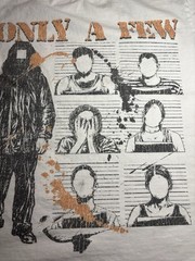 No Face No Case Rap Hip Hop T Shirt Jail Prison XL Mug Shot Skate Goth Grunge
