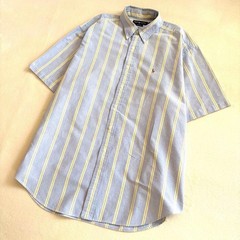 Ralph Lauren BLAKE Striped Oversized BD Shirt Short Sleeve Japan
