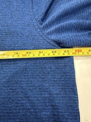 Everlast Men’s Size XL Blue Long Sleeve Henley Casual Logo Buttons Classic