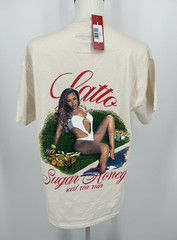 Headgear Classics Big Latto Sugar Honey Iced Tea Tour Graphic T-Shirt XL Cream