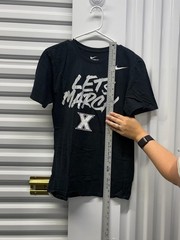 Nike Xavier Basketball “Let’s March” Nike T-Shirt Medium Blue NCAA Tee