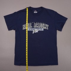 Vintage Y2K US Naval Academy Annapolis T Shirt Mens Medium Navy Blue MV Sport