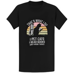 Gildan 5000 I Pet Cats Read Books T-Shirt Bookworm Graphic Tee